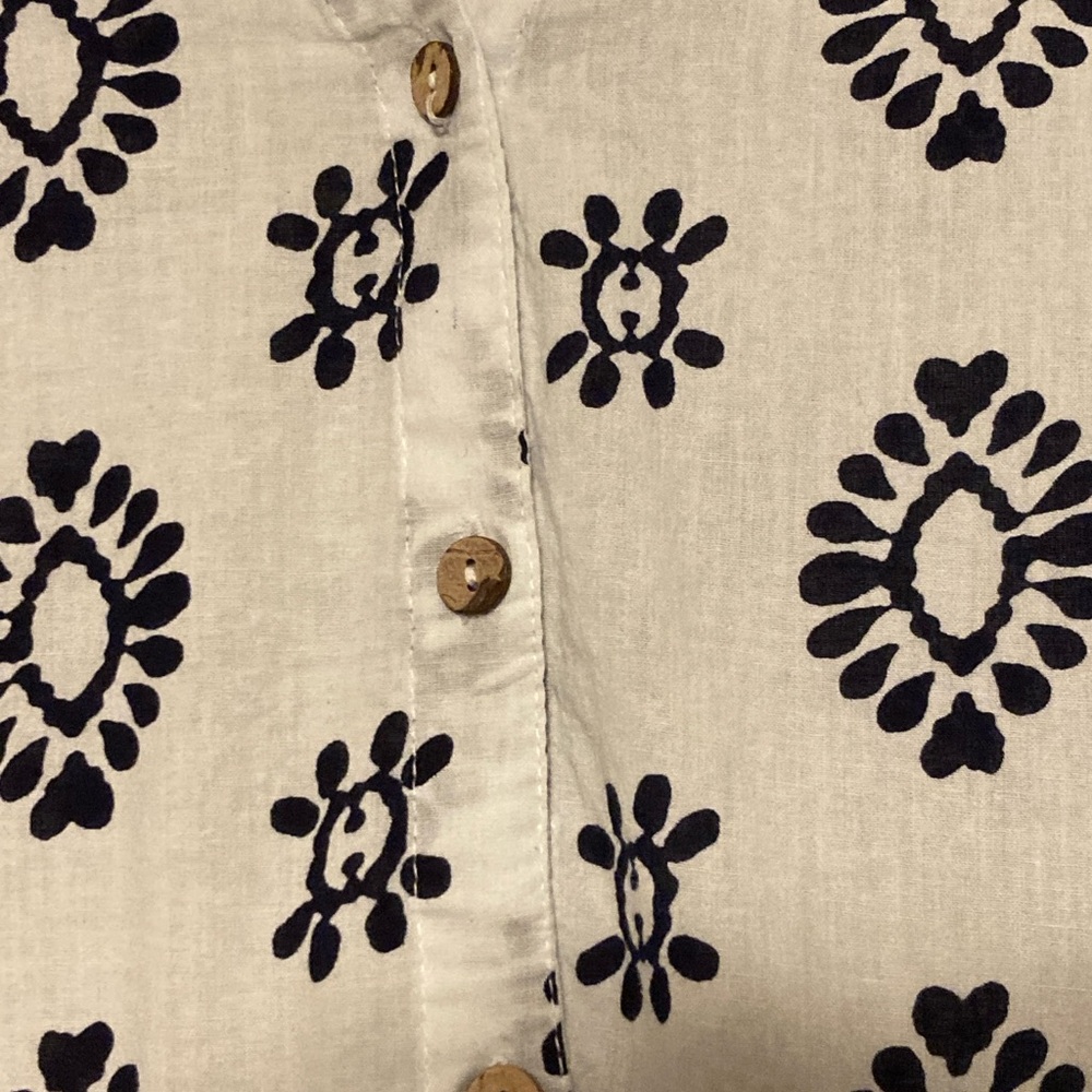 Mlle Gabrielle Navy and White Floral Beach Dress - Picture 4 of 8